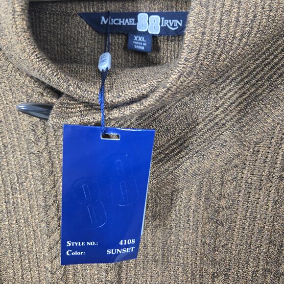 Michael Irvin 88 Sweater sz XXL Sunset Brown Pullover NEW - Picture 6 of 12